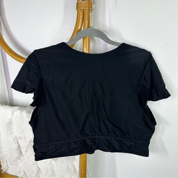 Torrid Flutter Sleeve Black Bikini Top sz 3X - Picture 4 of 7